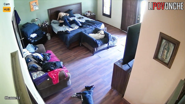 Mexican couple making each other warm and pleasant