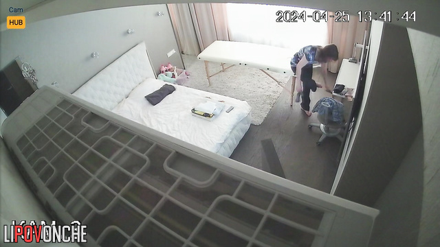 Strange massage at home (man took out his long dick)