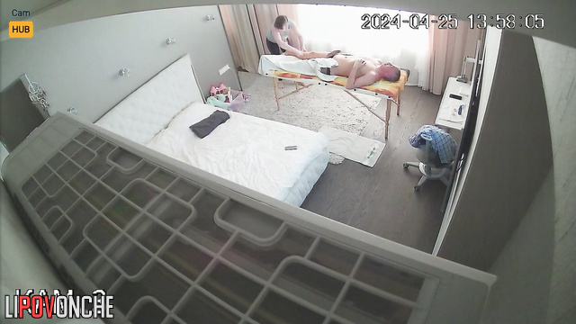Strange massage at home (man took out his long dick)