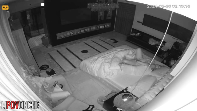 Couple enjoying tender prelude with kisses and teases