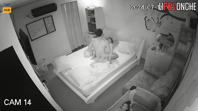 Tender kisses under sheets (before long and sensual fuck)