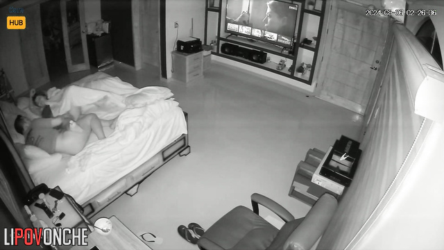 Watching a comedy movie together ended in unboring sex