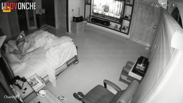 Watching a comedy movie together ended in unboring sex