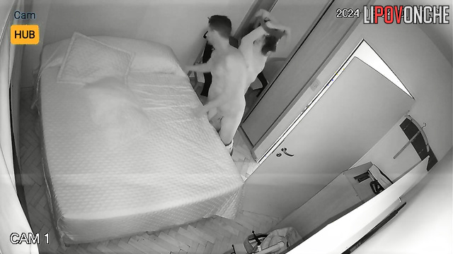 Couple from Argentina continued their date in bed [wonderful sex is filmed]