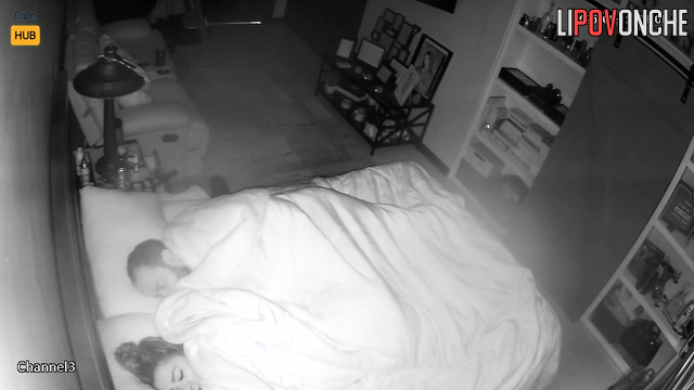 Hidden camera fixed sensual oral sex in the bedroom