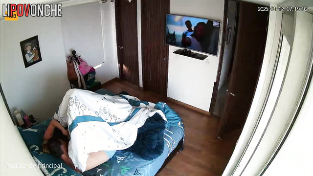 Hot intimate moments was fixed on a hidden camera