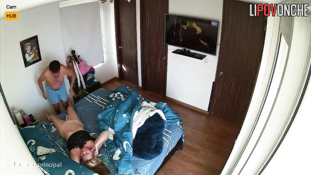 Hot intimate moments was fixed on a hidden camera