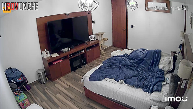 Handsome man surprises his girlfriend with a romantic evening