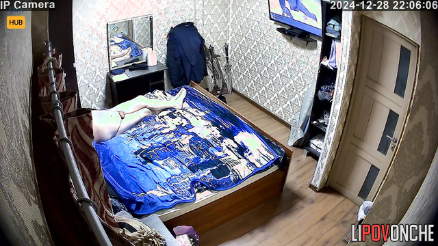 Russian chubby couple fucking after news watching
