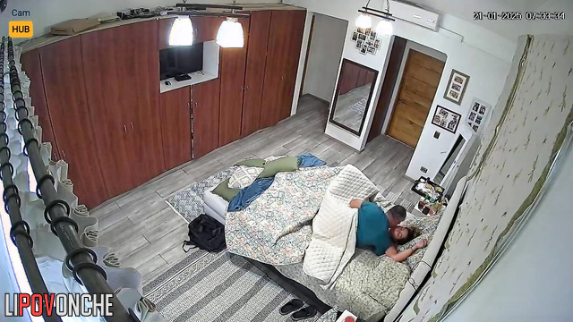 It was nice start their morning, hot bedroom video