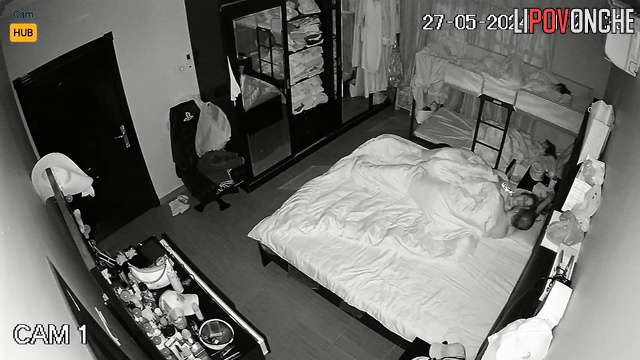 Sex in different poses - couple and their evening routine