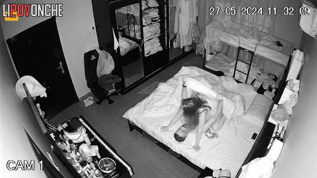 Sex in different poses - couple and their evening routine