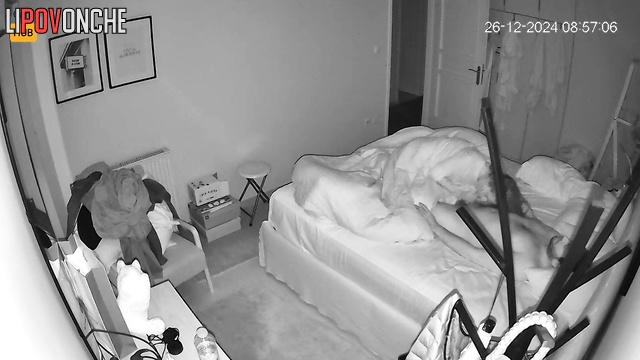 Home video from the bedroom of a Greek family: The wife wants her share of cum.