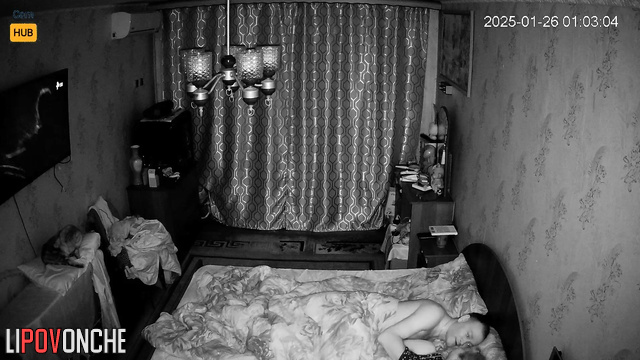 Naked russian couple enjoying their time after work