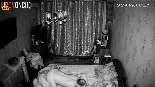 Naked russian couple enjoying their time after work