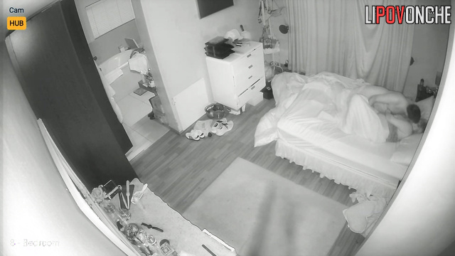 Real passion in the cozy bedroom after work, watch
