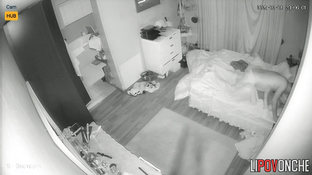 Real passion in the cozy bedroom after work, watch