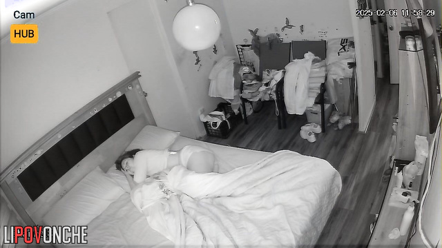 He couldn't resist and fucked his sleeping girlfriend