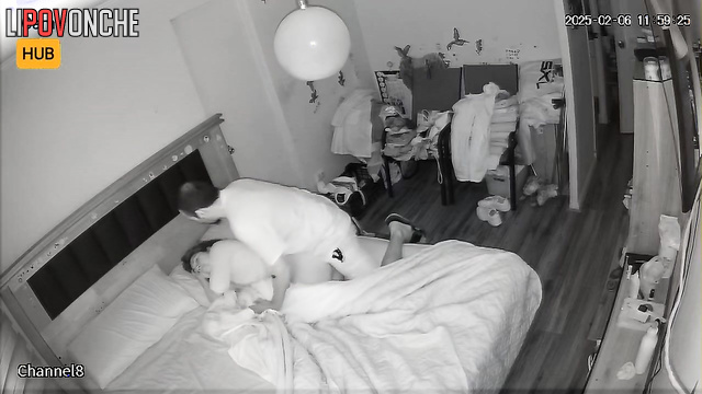 He couldn't resist and fucked his sleeping girlfriend