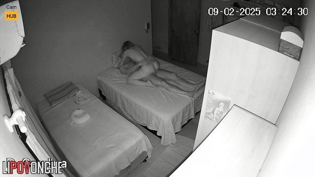 This couple prefers to fuck in the nights instead of sleeping [hidden cam]