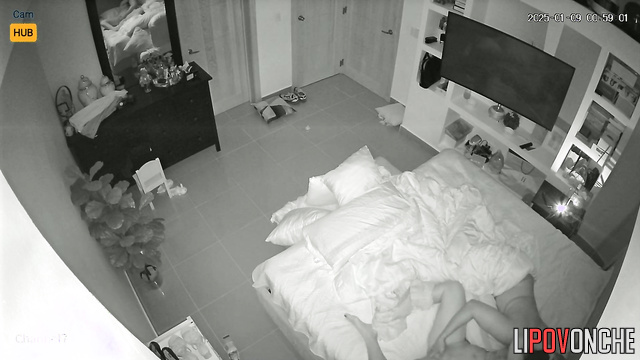 We couldn't fall asleep for a long time so we decided to have a hot night instead
