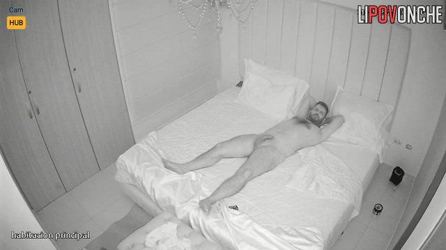Chubby brunette with small tits enjoying his love