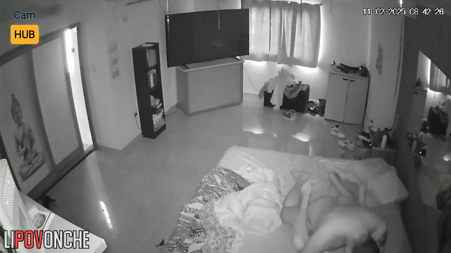 She had to fuck him because he woke up early and wouldn't let her sleep some more time