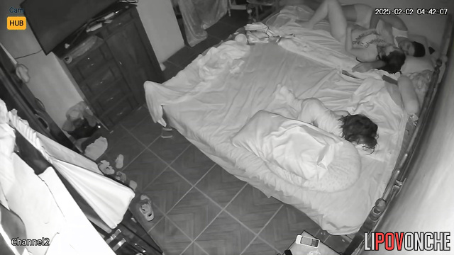 They tried to have sex quietly at first, but then they relaxed and fucked unrestrainedly