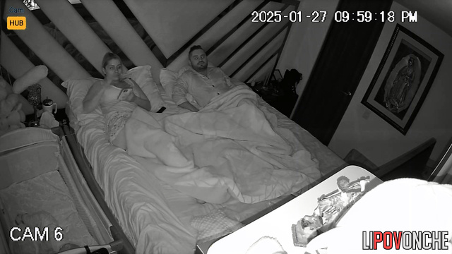 A Colombian wife talked her husband into having quick sex before bed.