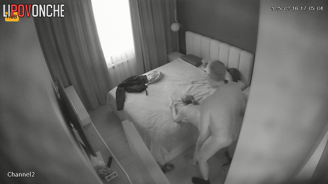 Husband set up a hidden camera and saw his wife fucking his neighbor.