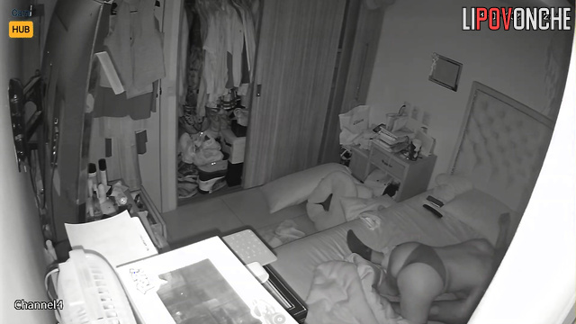 A seductive, slender Mexican woman won't let her husband sleep and sexually harasses him