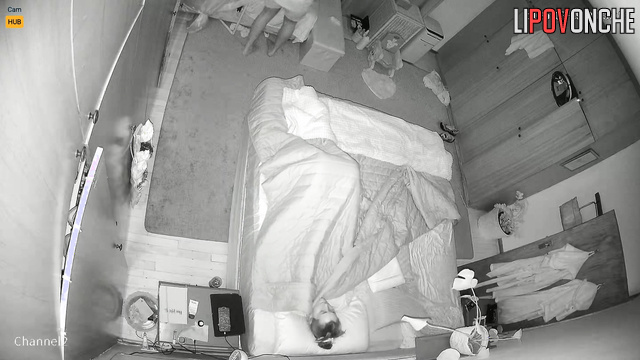 No sooner had her husband gone to bed than his wife climbed on top of him