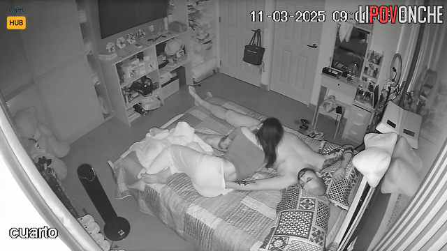 A brutal tattooed man loves to caress his busty wife's wet pussy