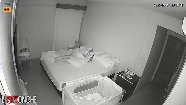 A bald, tattooed man came to his wife from the shower with his panties down