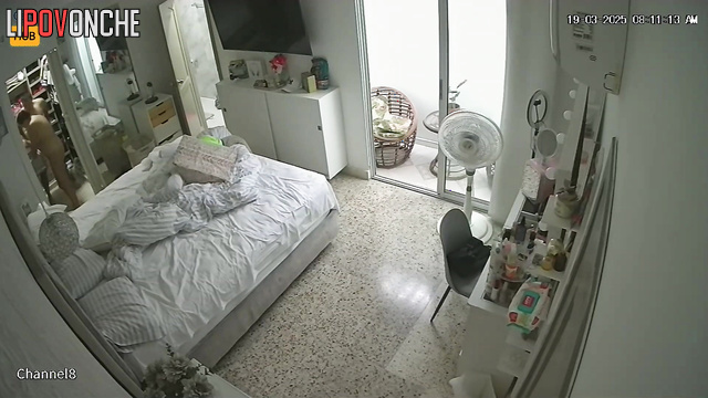 Colombian guy throws his naked seductive girlfriend on the bed and fucks her