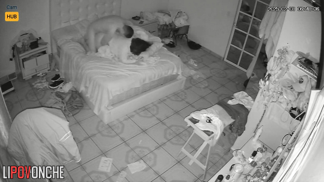 A chubby Mexican girl with a big ass got overexcited while having sex with her husband