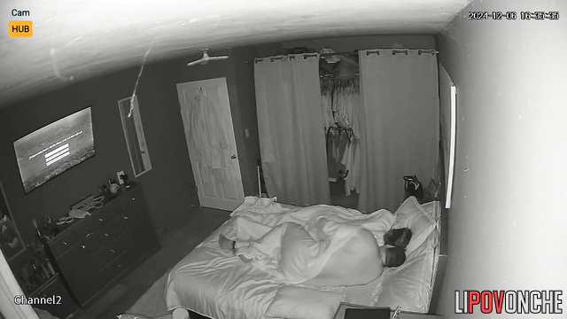 A fat mom with a big ass was woken up and actively fucked by her lustful husband
