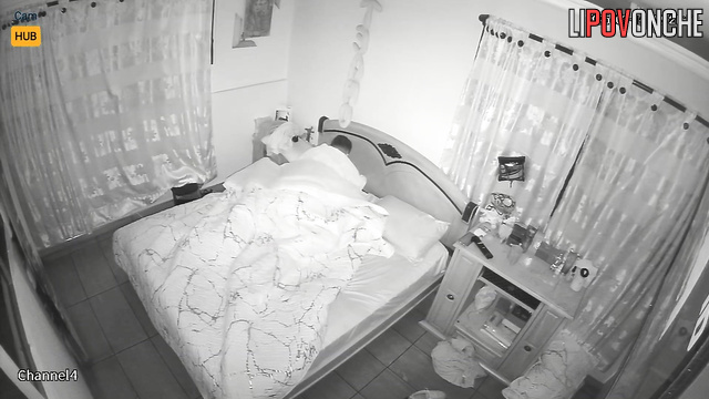Young husband fucks his wife with a big ass, throwing her legs over his shoulders