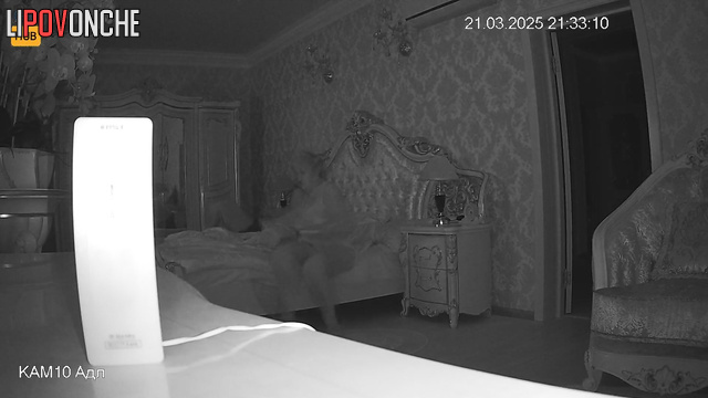 The excited old man persuaded his elderly, chubby wife to have sex