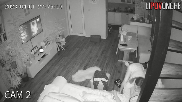 They like to fuck like teenagers - living room cam
