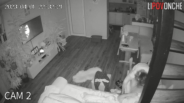 They like to fuck like teenagers - living room cam