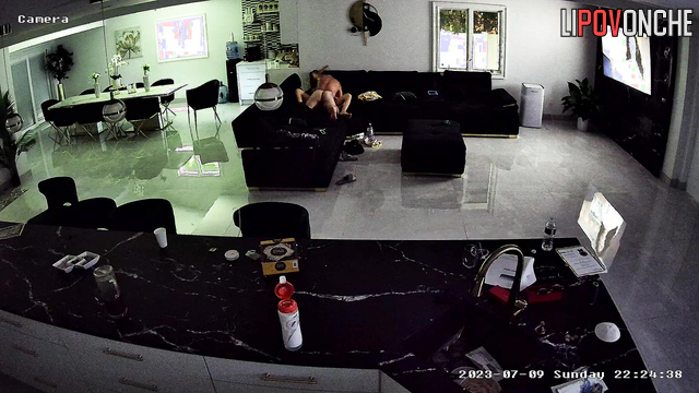 Awesome fuck in the huge living room (after tv watching)