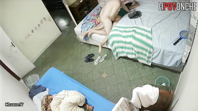 When he fucks his slim wife he gets short of breath