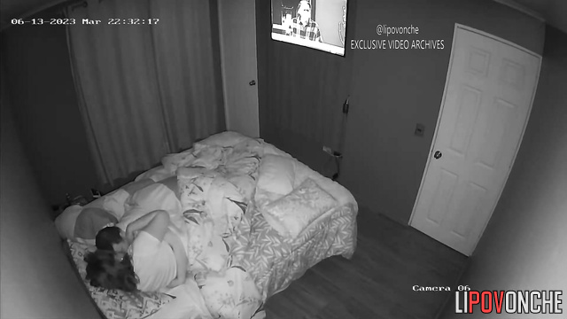 The overweight wife bares her breasts and offers them to her husband's tongue