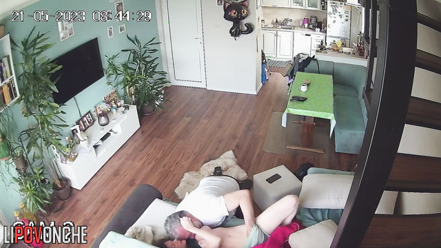 An older man tenderly caresses and fucks his young girlfriend