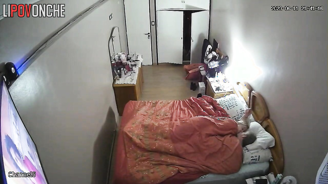 Old spouses enjoying oral sex in cozy bedroom right now