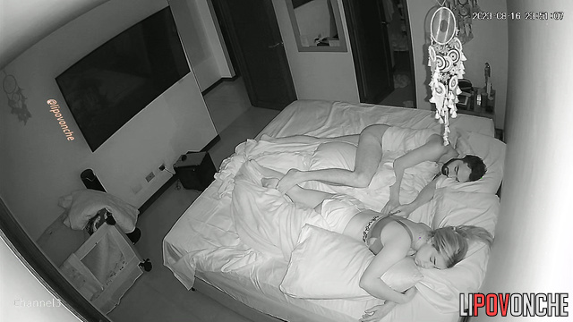 His girlfriend was sleeping, but that didn't stop him