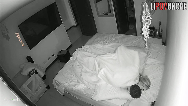 His girlfriend was sleeping, but that didn't stop him