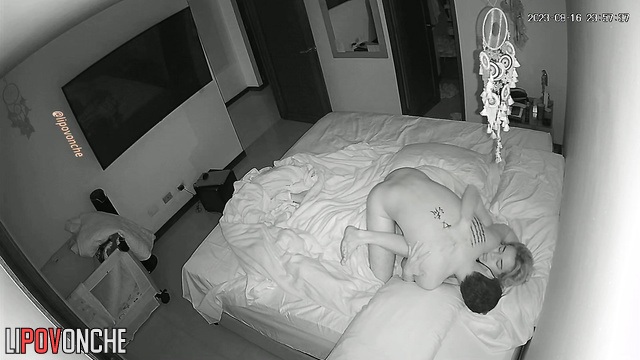 His girlfriend was sleeping, but that didn't stop him