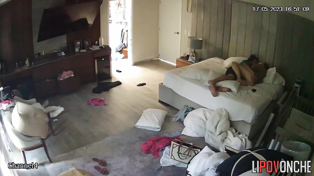 Her body had been waiting for this all day, spy cam